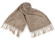Zimní šála / pléd s třásněmi 70x185 cm