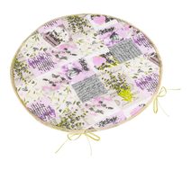 Sedák Adéla kulatý hladký - průměr 40 cm Patchwork lila