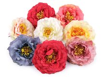 Umělý květ čajová růže Ø10 cm