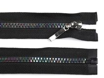 Duhový kostěný zip šíře 5 mm délka 70 cm