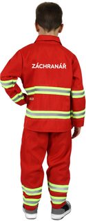 KARNEVAL Šaty záchranář český potisk vel. S (105-116cm) 4-6 let *KOSTÝM*