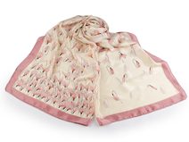 Saténový šátek / šála sněženky 85x185 cm