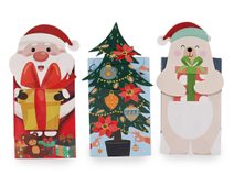 Vánoční / mikulášský dárkový sáček sada 3 ks