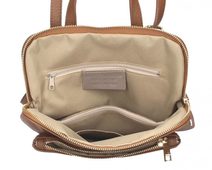 Kožená crossbody dámská kabelka Enila I Fratelli burgundská červená