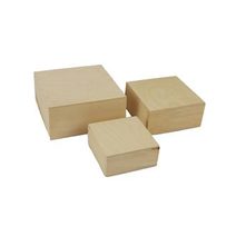 Sada 3 kusy dřevěných boxů k dotvoření  097072