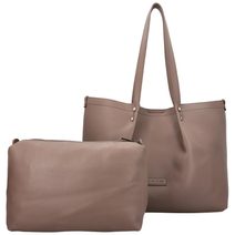 Praktická velká dámská crossbody kabelka 47-MH přírodní hnědá