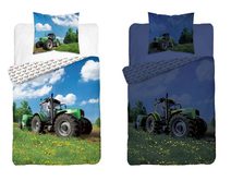 Povlečení bavlněné Junior - 140x200, 70x90 cm safari sv.zelená - dětský motiv