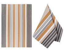 Kuchyňská utěrka 1 ks Hořčicová,Šedá,Bílá 173B