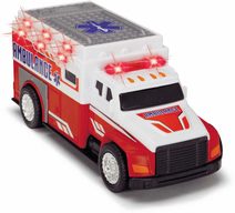 DICKIE Auto ambulance 15cm na baterie Světlo Zvuk plast