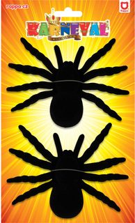 Pavouk černý 11cm halloween dekorace set 2ks na kartě