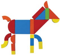 WOODY DŘEVO Tabulka magnetická se zvířátky oboustranná s křídami a fixem