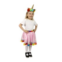 Dětský kostým TUTU sukně jednorožec s čelenkou