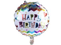 Nafukovací balónek velký Happy Birthday, smajlík