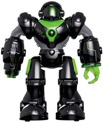Zigybot Viktor 26cm interaktivní robot reaguje na pohyb ruky na baterie se zvukem 2 barvy