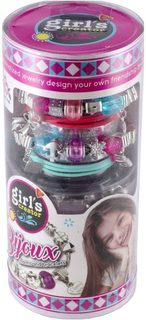 Náramky přátelství stříbrné kreativní set výroba dětské bižuterie v tubě