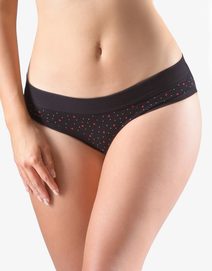 GINA dámské kalhotky francouzské, bokové, s potiskem Disco XVIII 14158P