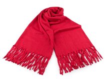 Zimní šála / pléd buklé s třásněmi 65x190 cm