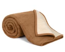 Přikrývka KIRA PLUS jednolůžková - 150x200 cm Hnědá,Béžová