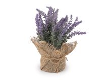 Umělá levandule v jutovém obalu