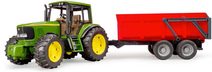 Traktor se zvukem a světlem s vlečkou na dřevo