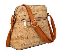 Crossbody dámská kabelka v korkovém designu T8297 typ 15