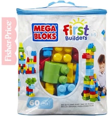 MEGA BLOKS Stavebnice 60 dílků v plastové tašce pro kluky