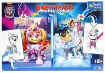 TREFL PUZZLE MAXI Oboustranné Paw Patrol 30x40cm 2x10 dílků s omalovánkou 2v1