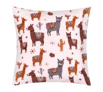 Polštářek ELLÍK - dětský motiv Růžová,Hnědá 7023/177 35x40 cm