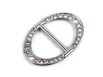 Designová spona s broušenými kamínky průvlek 19 mm