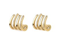 Náušnice z nerezové oceli s broušenými kamínky