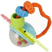 BAM BAM Baby knížka textilní měkká sloník s chrastítkem pro miminko