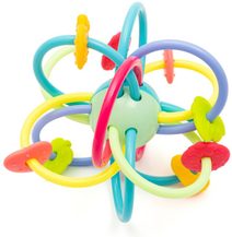 BABY MIX Kousátko s chrastítkem silikonové pro miminko