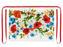 Kuchyňská zástěra GITA - do pasu Červená,Modrá,Bílá 189/714 zástěra 68x50 cm