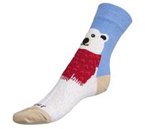 Ponožky Lední medvěd - 43-46 modrá