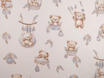 Bavlněný flanel medvídek METRÁŽ