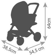 SMOBY Kočárek Maxi Cosi trojkombinace pro panenku miminko zelenošedý 3v1