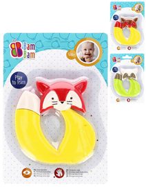 BAM BAM Baby kousátko liška pro miminko 3 barvy na kartě