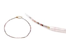 Náhrdelník z japonského rokajlu s říční perlou