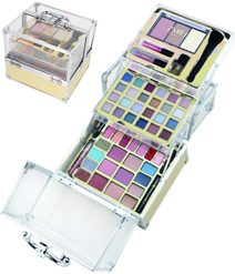 Zmile Cosmetics kosmetický kufřík Glam zlatý (akryl, šminky)