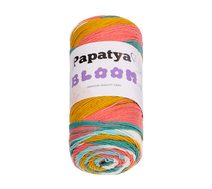 Příze PAPATYA BLOOM Bílá,Hořčicová,Lososová 01 100g / 335 m