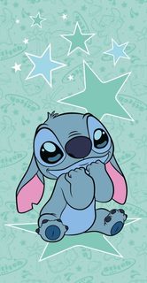 Osuška Lilo and Stitch Starstitch Bavlna - Froté, 70/140 cm