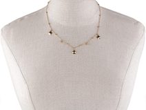 Náramek z nerezové oceli dvojitý, hvězdička