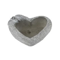 Cementový obal k osázení srdce X7053 - 20 x 20 x 8.5 cm