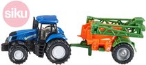 Model traktor s přívěsem na rozprašování hnojiva 1:87 kov