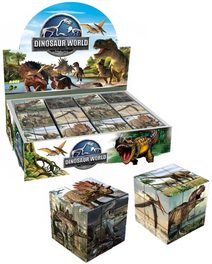 Hra Kostka (Rubikova) hlavolam dinosauři 3x3x3 skládačka s obrázky