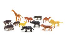 Zvířátka safari ZOO plast 6cm 12ks v sáčku
