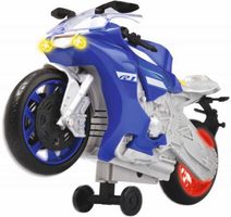 DICKIE Motocykl Yamaha R1 Wheelie Raiders 26cm na baterie Světlo Zvuk