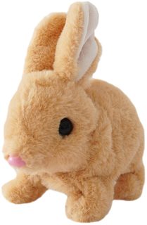 MAC TOYS Steppos zajíček béžový chodící na baterie Zvuk PLYŠ