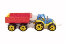 Sada domácí farma plast se zvířátky s traktorem 51ks v krabici 45x29x5,5cm