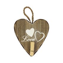 Držák na fotografie srdce D1592-21 - 12 x 1,6 x 13 cm